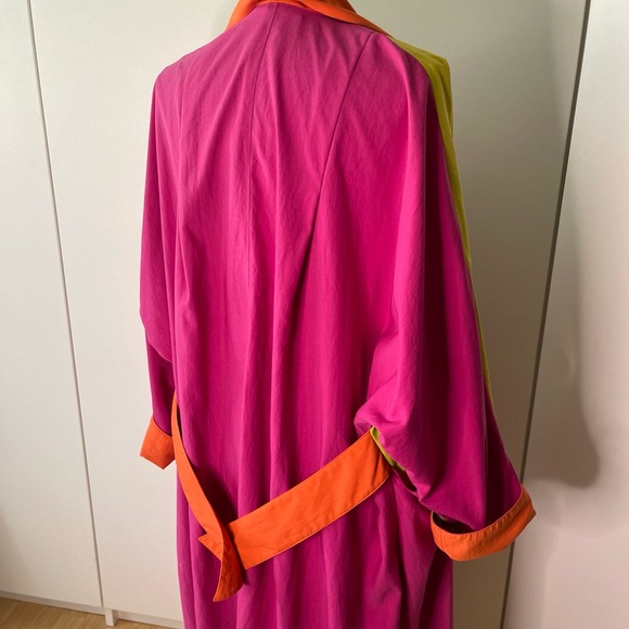 Custom made By Zetta Raincoat in multi color one size. Coat of many colors! - Picture 10 of 12